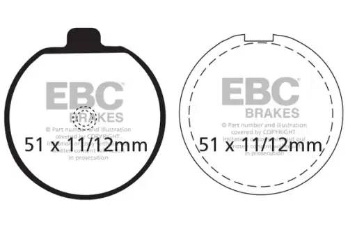 Тормозные колодки дисковые EBC FA035