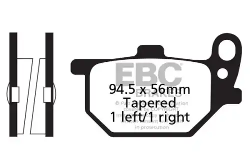 Тормозные колодки дисковые EBC FA061