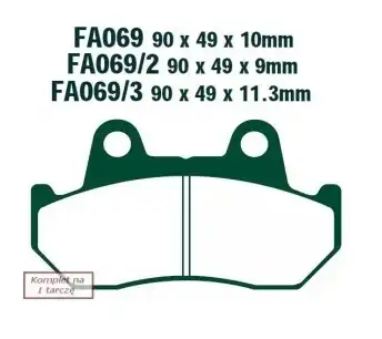 Тормозные колодки FA0693HH EBC