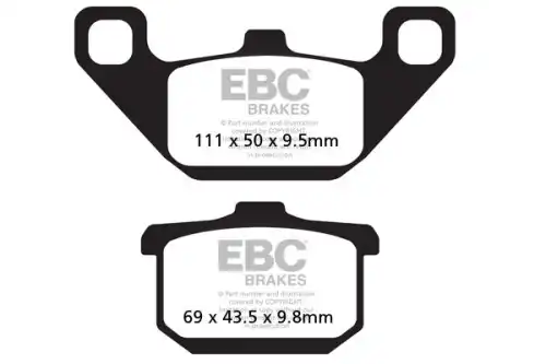 Тормозные колодки дисковые EBC FA085V
