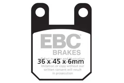 Тормозные колодки дисковые EBC FA115TT