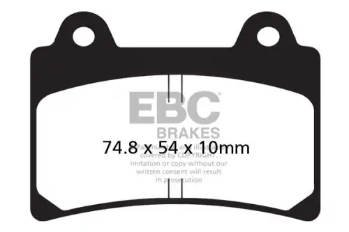 Тормозные колодки дисковые EBC FA123V