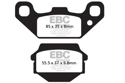 Тормозные колодки дисковые EBC FA128TT