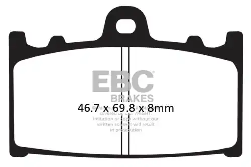 Тормозные колодки дисковые EBC FA158
