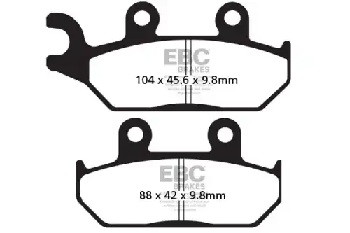 Тормозные колодки дисковые EBC FA172R
