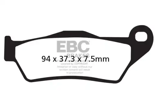 Тормозные колодки дисковые EBC FA181TT