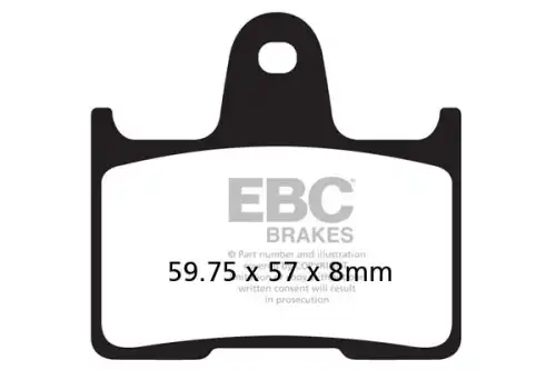 Тормозные колодки дисковые EBC FA254