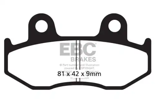 Тормозные колодки дисковые EBC FA323R