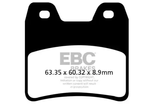Тормозные колодки дисковые EBC FA348