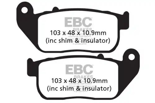 Тормозные колодки дисковые EBC FA381V