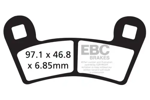  КОЛОДКИ ТОРМОЗНЫЕ FA456R EBC