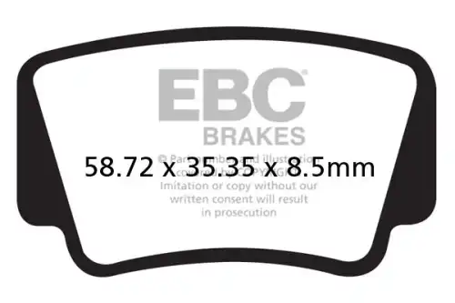 Тормозные колодки дисковые EBC FA463R