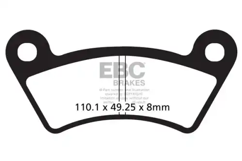Тормозные колодки дисковые EBC FA482TT