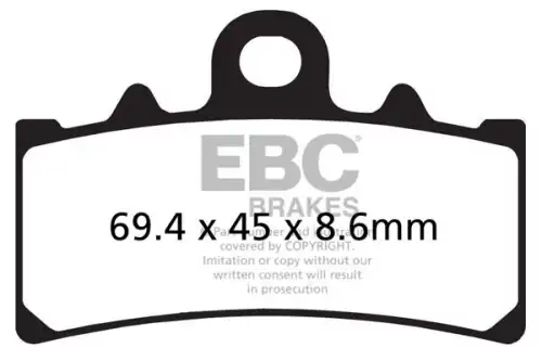 Тормозные колодки дисковые EBC FA606HH