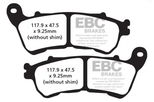 Тормозные колодки дисковые EBC FA640V