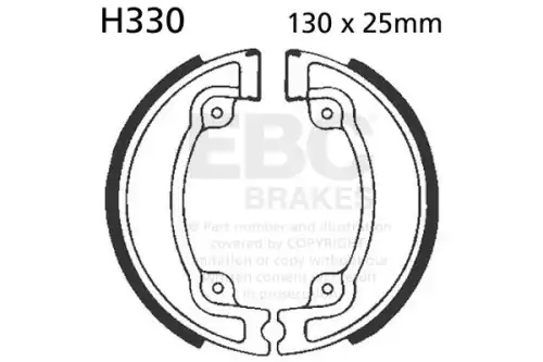 Тормозные колодки дисковые EBC H330