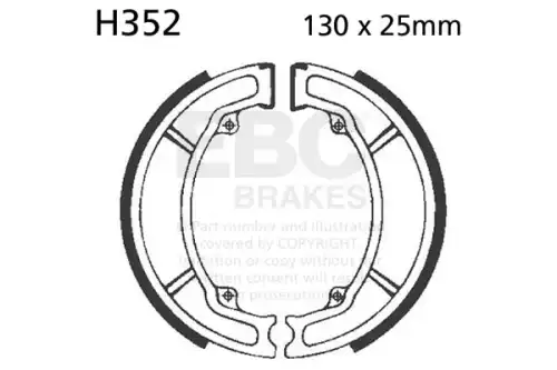тормозные колодки H352 EBC