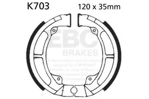 тормозные колодки K703 EBC