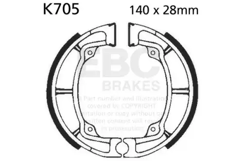 тормозные колодки K705 EBC