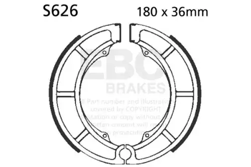Тормозные колодки дисковые EBC S626