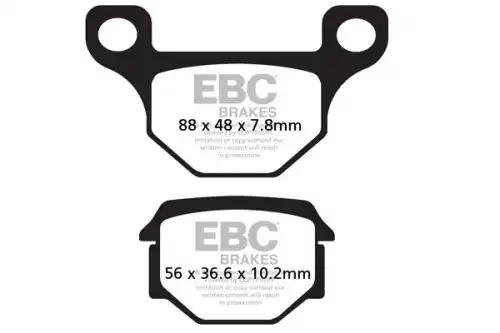 Тормозные колодки дисковые EBC SFA093