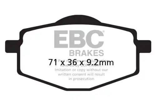 Тормозные колодки дисковые EBC SFA101