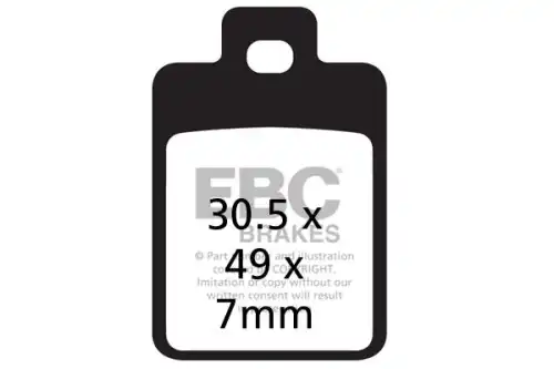 Тормозные колодки дисковые EBC SFA255