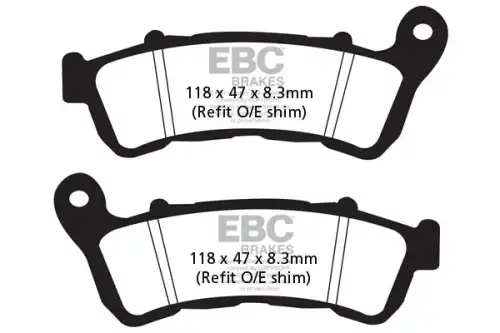 Тормозные колодки дисковые EBC SFA388