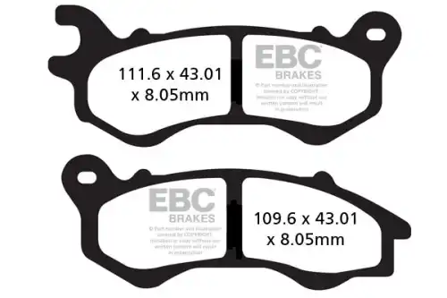 Тормозные колодки дисковые EBC SFA603