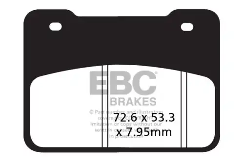 Тормозные колодки дисковые EBC SFA627HH