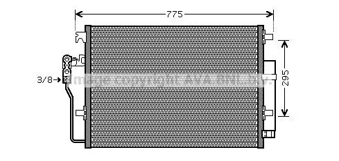 Радиатор кондиционера (конденсатор) AVA VNA5277D