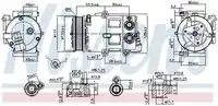 КОМПРЕССОР КОНДИЦИОНЕРА 890179 NISSENS