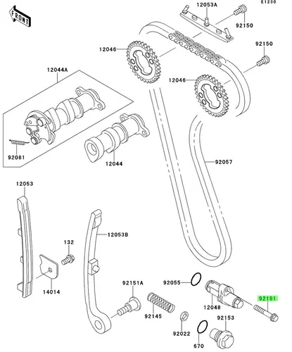  БОЛТ 921511135 KAWASAKI
