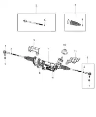 Рулевая рейка CHRYSLER 68274991AB