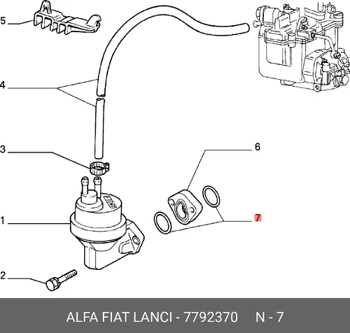 7792370 Уплотнительное Кольцо FIAT