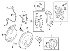 Ступица FORD HC3Z1104F