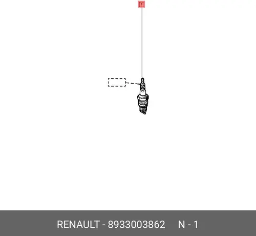 Свеча зажигания RENAULT 89 33 003 862