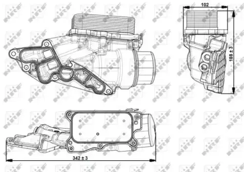 Радиатор кондиционера (конденсатор) NRF 31351