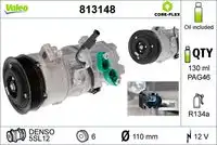 компрессор кондиционера BMW E81-E93 1.6i/2.0i 04> 813148 VALEO