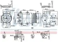компрессор кондиционера Hyun 890321 NISSENS