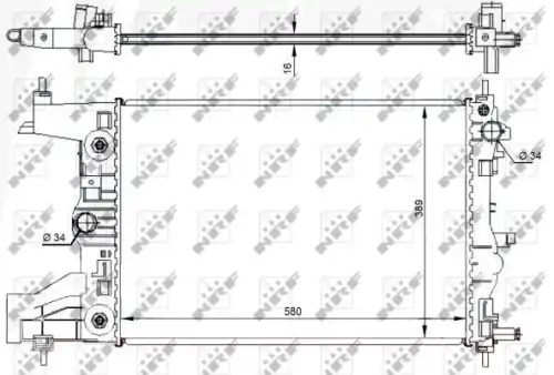 Радиатор кондиционера (конденсатор) NRF 59144