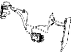 Радиатор кондиционера (конденсатор) CHRYSLER 55057095AA