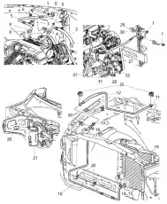 Радиатор кондиционера (конденсатор) CHRYSLER 55057095AA
