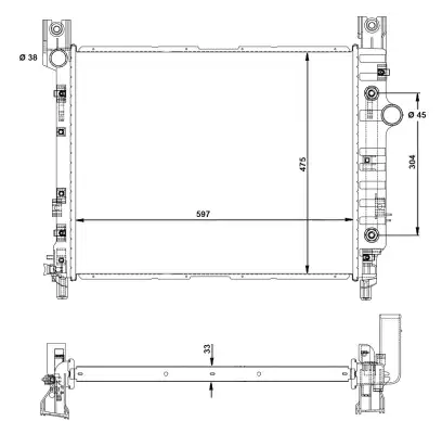 Радиатор кондиционера (конденсатор) NRF 58367A