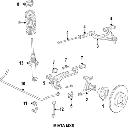 Втулка стабилизатора NA01-34-156 MAZDA