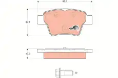 Тормозные колодки дисковые TRW GDB1620