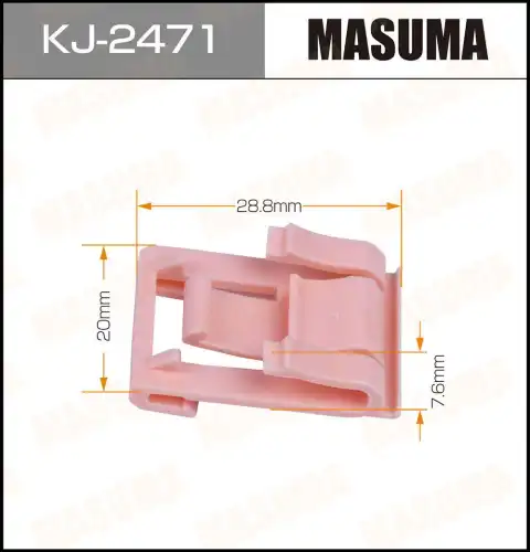 Клипса пластм. крепежная KJ-2471 (50) MASUMA
