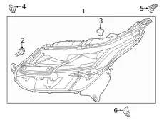 Фара LAND ROVER LR109716