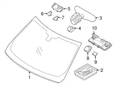ЛОБОВОЕ СТЕКЛО (D) LR098985 LAND ROVER