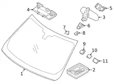 ЛОБОВОЕ СТЕКЛО (D) LR098150 LAND ROVER